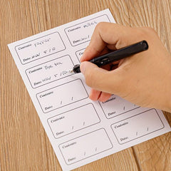 100pcs Removable Self-adhesive Labels For Handwritten Dates