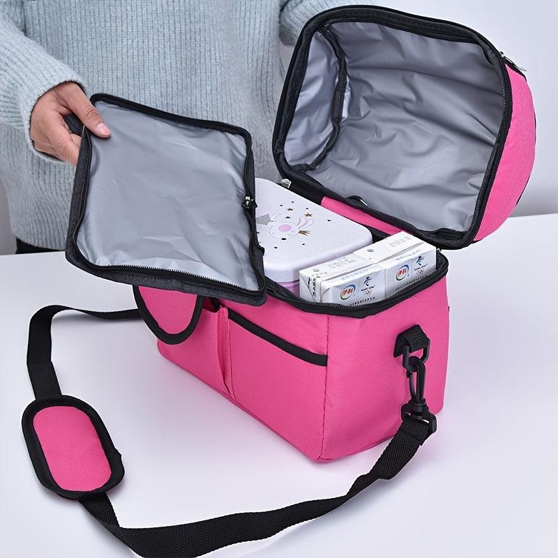 Insulated Lunch Bag Double Layer Waterproof Leakproof Cooler