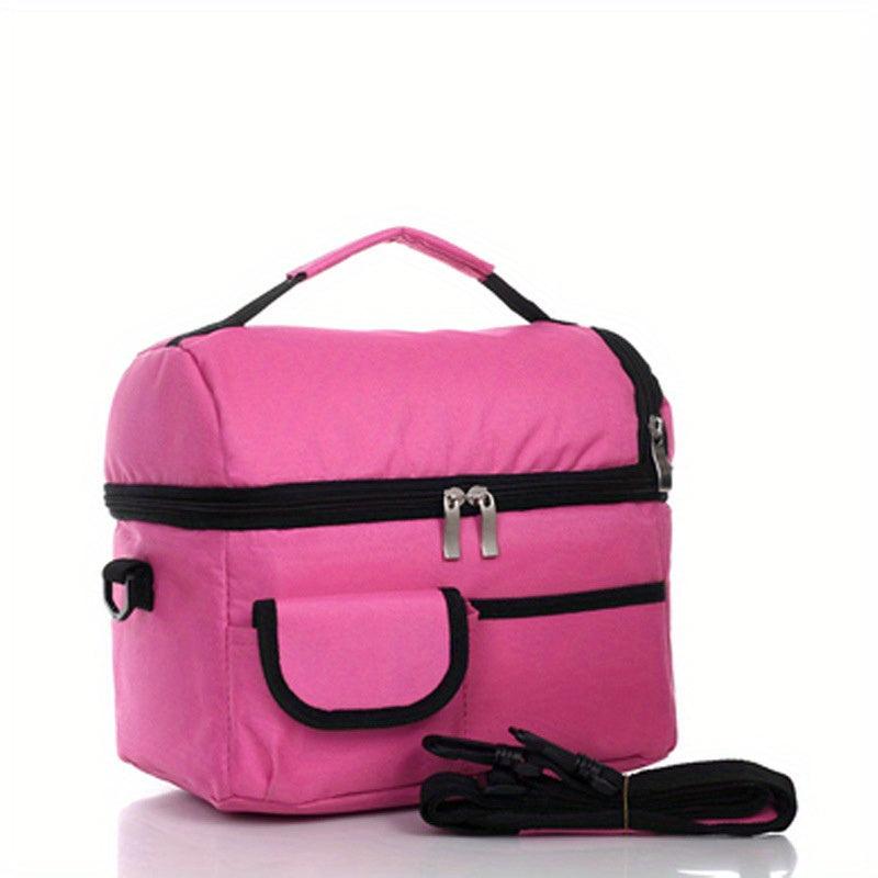 Insulated Lunch Bag Double Layer Waterproof Leakproof Cooler