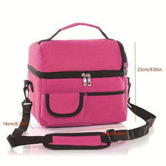 Insulated Lunch Bag Double Layer Waterproof Leakproof Cooler