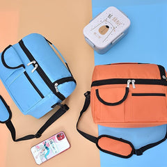 Insulated Lunch Bag Double Layer Waterproof Leakproof Cooler