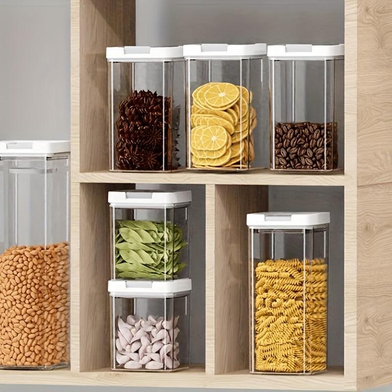 Airtight PET Food Storage Containers Sealed Fresh Box Cereal Rice Pasta Nuts