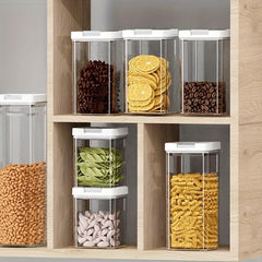 Airtight PET Food Storage Containers Sealed Fresh Box Cereal Rice Pasta Nuts