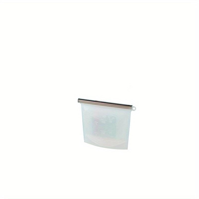 1pc Silicone Storage Zipper Bag Food Reusable Leak Proof BPA Free