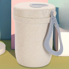 Insulated Lunch Box with Wheat Straw Bento Box
