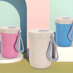 Insulated Lunch Box with Wheat Straw Bento Box