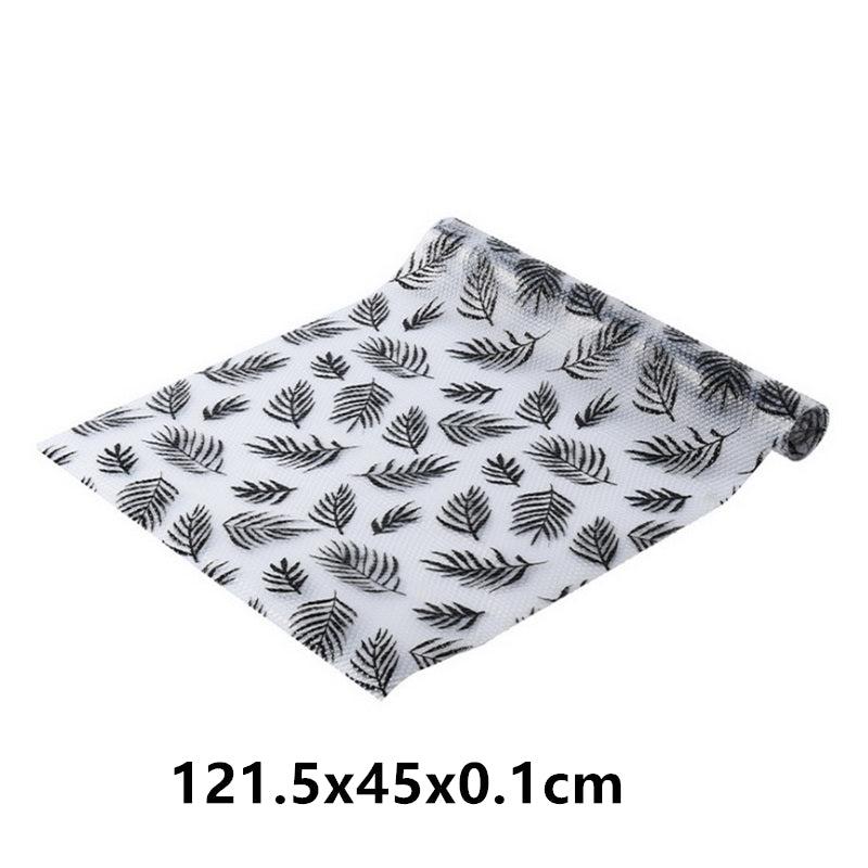 Waterproof Polka Dot Shelf Liners Leaf Tree Pattern Washable Non Slip Cuttable