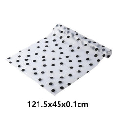 Waterproof Polka Dot Shelf Liners Leaf Tree Pattern Washable Non Slip Cuttable