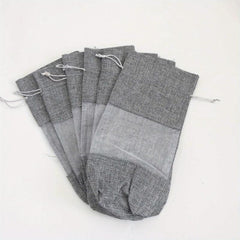 6pcs Burlap Wine Bottle Bag Drawstring Gift Bag