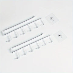 4pcs Mug Cup Holders with Hooks Under Cabinet Hanging Storage