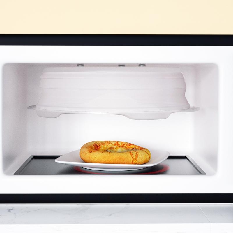 Foldable Microwave Oven Lid Fresh-Keeping Cover PP TPR Material