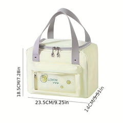 Japanese Style Bento Bag Insulated Lunch Box Outdoor Picnic Waterproof Hand Wash