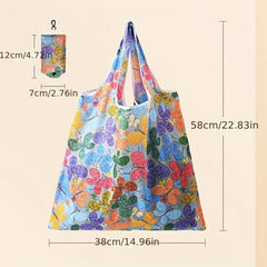 2pcs Foldable Supermarket Shopping Bag Large Capacity for Travel Picnic Camping