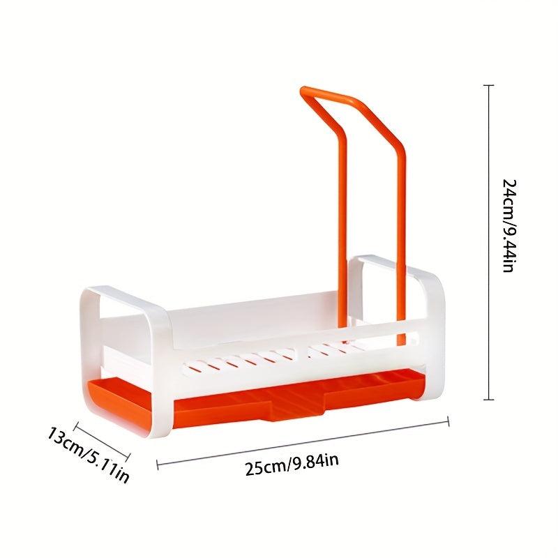 Sink Drain Storage Rack Dishwashing Sponge Brush Towel Scrubber Holder