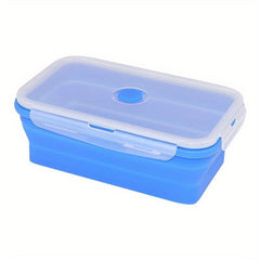 Silicone Lunch Box with Lid for Travel and Fresh Food Storage