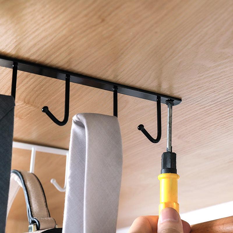 Kitchen Wrought Iron Nail Hooks Cabinet Storage Racks 2lbs MAX