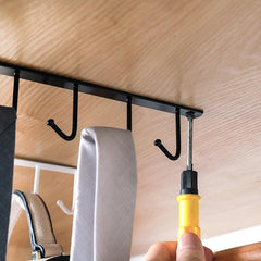 Kitchen Wrought Iron Nail Hooks Cabinet Storage Racks 2lbs MAX