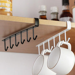 Kitchen Wrought Iron Nail Hooks Cabinet Storage Racks 2lbs MAX