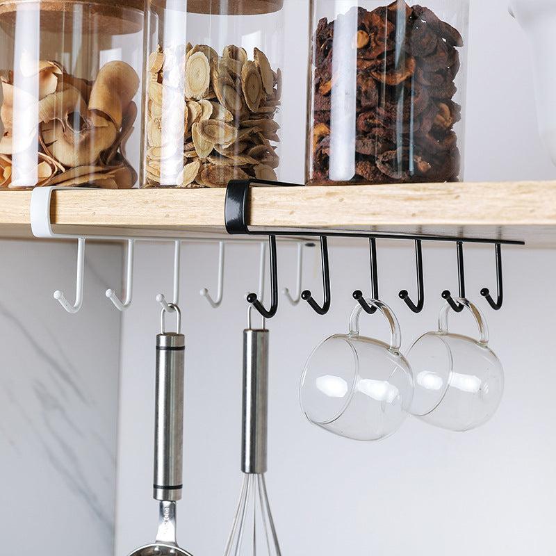 Kitchen Wrought Iron Nail Hooks Cabinet Storage Racks 2lbs MAX