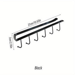 Kitchen Wrought Iron Nail Hooks Cabinet Storage Racks 2lbs MAX