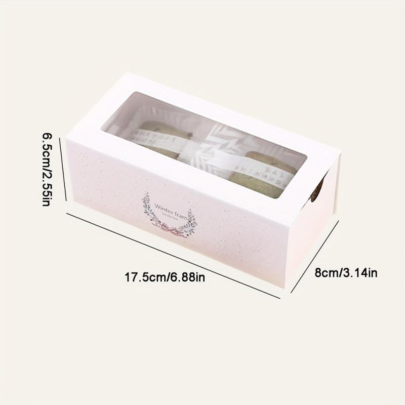 Clear Pastry Boxes with Window for Bakery Cupcakes Candy Birthday Wedding