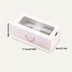 Clear Pastry Boxes with Window for Bakery Cupcakes Candy Birthday Wedding