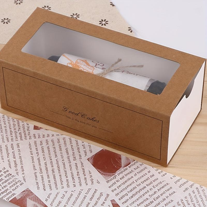 Clear Pastry Boxes with Window for Bakery Cupcakes Candy Birthday Wedding