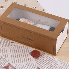 Clear Pastry Boxes with Window for Bakery Cupcakes Candy Birthday Wedding