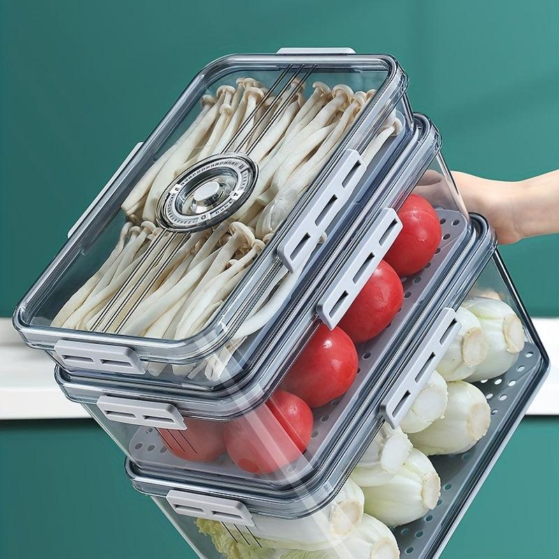 Dumplings Organizer Food Storage Container with Timing Top