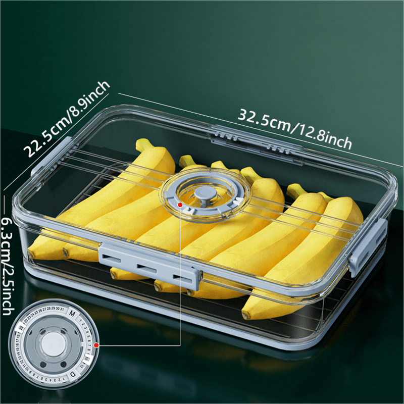 Dumplings Organizer Food Storage Container with Timing Top