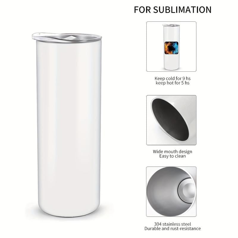 4pcs 20oz Sublimation Tumblers DIY Water Cups Insulated Bottle