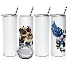 4pcs 20oz Sublimation Tumblers DIY Water Cups Insulated Bottle