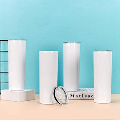 4pcs 20oz Sublimation Tumblers DIY Water Cups Insulated Bottle