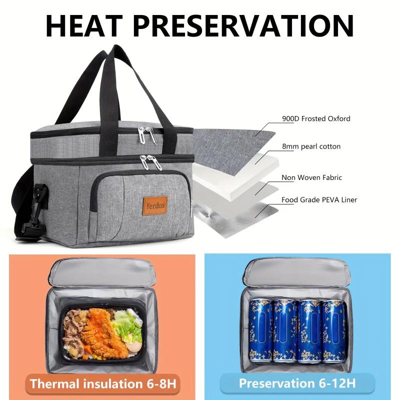 Insulated Leakproof Lunch Bag for Work School Beach