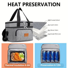 Insulated Leakproof Lunch Bag for Work School Beach