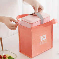 Portable Insulated Lunch Bag with Ice Pack - Waterproof Oxford Insulation