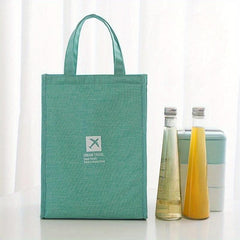 Portable Insulated Lunch Bag with Ice Pack - Waterproof Oxford Insulation