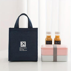 Portable Insulated Lunch Bag with Ice Pack - Waterproof Oxford Insulation