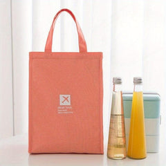 Portable Insulated Lunch Bag with Ice Pack - Waterproof Oxford Insulation