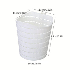 Mini Woven Hollow Desktop Trash Can for Home and Office