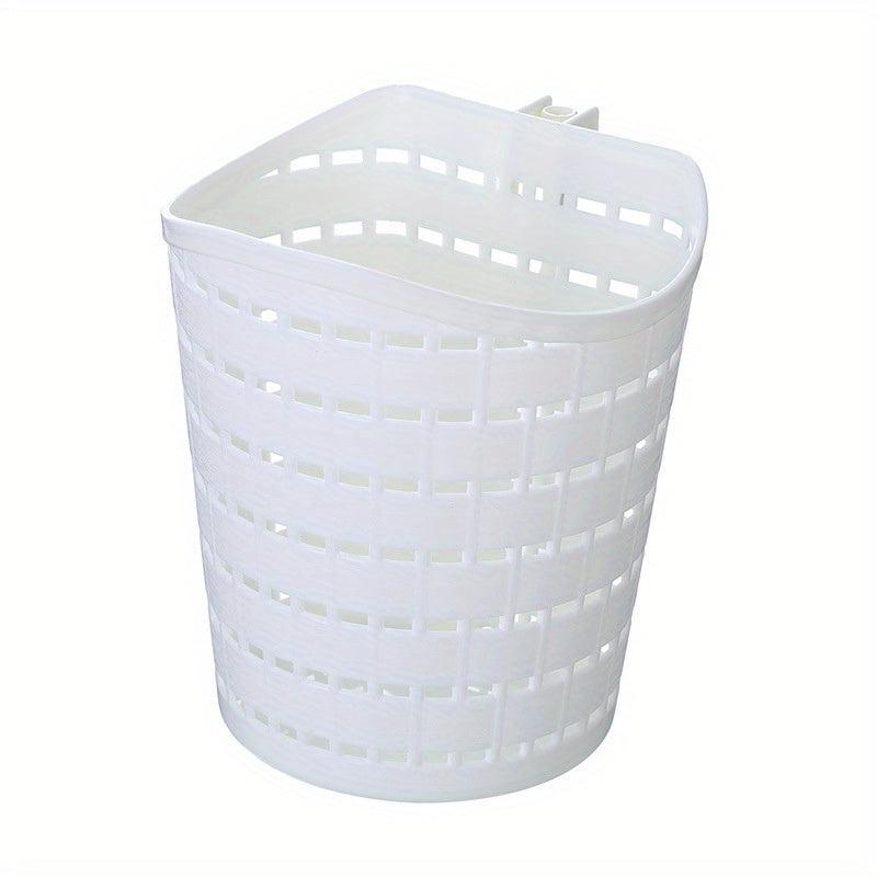 Mini Woven Hollow Desktop Trash Can for Home and Office