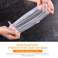 6pcs Silicone Sealed Cover Fresh Keeping Cover
