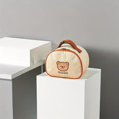 Bear Pattern Insulated Lunch Box Bag - Camping, Picnic, Beach