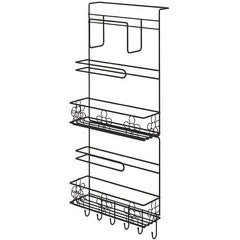 4 Tier Refrigerator Storage Rack Side Hanging Organizer Fridge Spice Rack