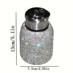 Glitter Tumbler 201ml Stainless Steel Water Bottle with Rhinestone