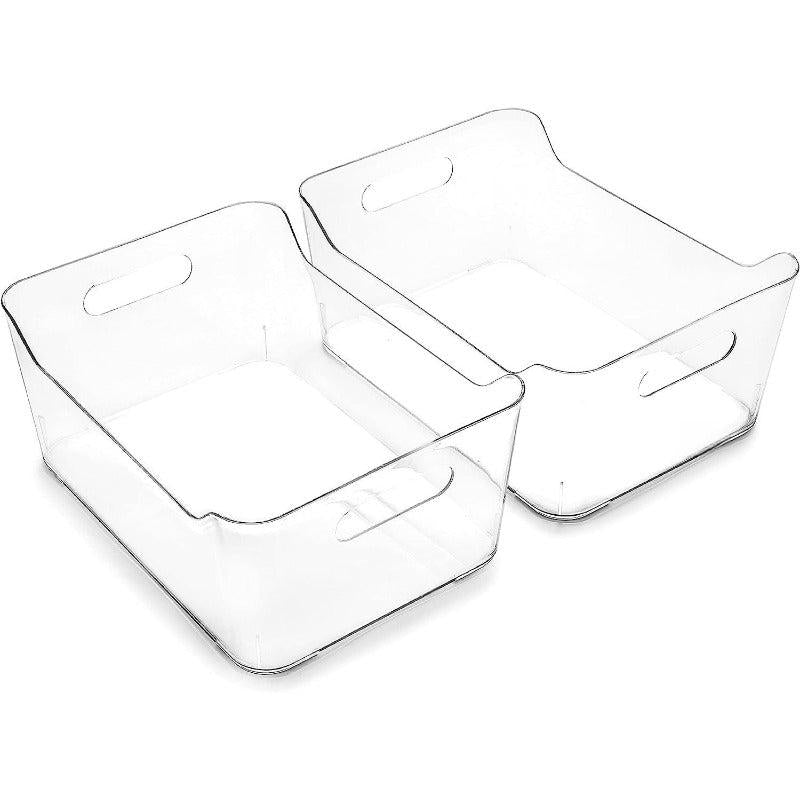 Plastic Storage Bin Cutlery Organizer for Home and Kitchen