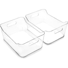 Plastic Storage Bin Cutlery Organizer for Home and Kitchen