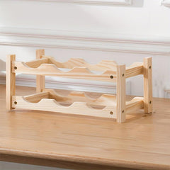 Grided Wine Rack for Cabinet Decor Storage Display