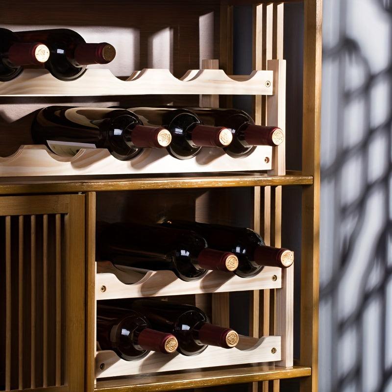 Grided Wine Rack for Cabinet Decor Storage Display