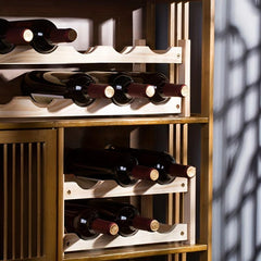 Grided Wine Rack for Cabinet Decor Storage Display